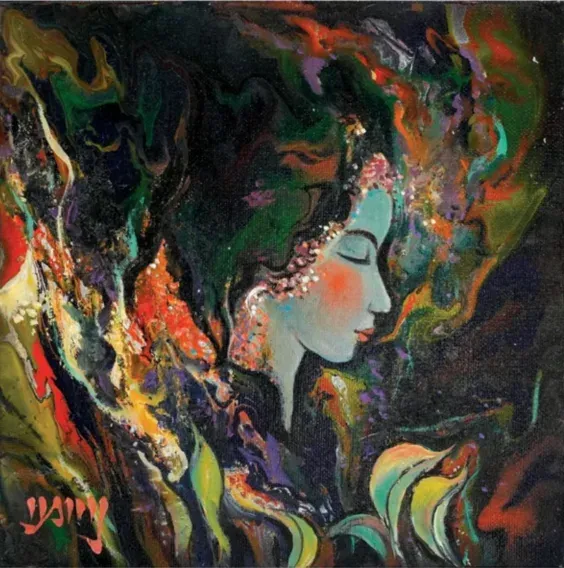 Thiếu nữ bên thềm hoa